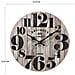 Orologio A Muro Mdf Nero Marrone Cucina Soggiorno 33,8x33,8x4 - Foto miniatura 2