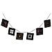 Ghirlanda Di Fiori In Mdf Per 6 Foto - Nera - Foto miniatura 2