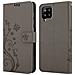 Cadorabo Custodia Compatibile Con Samsung Galaxy A42 / M42 In Grigio Fiore - Coperchio Protettivo In Design Floreale Con Chiusura Magnetica, Funzione Stand E Slot Per Carte - Foto miniatura 8