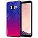 Custodia Compatibile Con Samsung Galaxy S8 Plus In Viola - Rosso - Coperchio Protettivo Bicolore In Vetro Temperato E Silicone Tpu - Foto miniatura 1