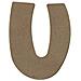 Lettera Maiuscola U Di Legno Mdf Da Decorare - 15 Cm - Foto miniatura 1
