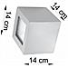 Applique Da Parete Leo Nero 140x140x140 Mm Ceramica - Foto miniatura 1