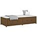 Dormeuse Marrone Miele 90x200 Cm In Legno Massello Di Pino - Foto miniatura 3