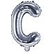 Palloncino 53 Cm, Lettera C - Argento - Foto miniatura 10