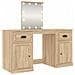 Toeletta Con Led Rovere Sonoma 130x50x132,5 Cm - Foto miniatura 2