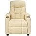 Poltrona Elettrica Reclinabile Crema In Tessuto - Foto miniatura 3