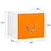 Scatola Porta Giochi Bambini Contenitore Giocattolo Per Bambini Ceste Portaoggetti Bianco E Arancione 40x40x35cm Kmb74-w Sobuy - Foto miniatura 4