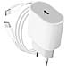 Pack Originale Apple Caricabatterie Usb-c 20w E Cavo Usb-c 1 Metro Bianco - Foto miniatura 1