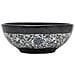 Lavabo Da Appoggio Nero E Blu Rotondo F41x14 Cm Ceramica - Foto miniatura 2