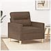 Poltrona Marrone 60 Cm In Tessuto - Foto miniatura 1