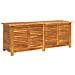 Contenitore Giardino Con Feritoia 150x50x56cm Massello Acacia - Foto miniatura 2