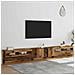 Mobile Porta TV con LED Legno Antico 300x35x40 cm Truciolato - Foto miniatura 5