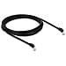 Cavo di rete RJ45 Cat. 6A S /FTP da 45° angolato verso il basso 3 m nero - Foto miniatura 2