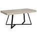 Tavolo allungabile 90x200/304 cm Booster cashmere gambe antracite - Foto miniatura 1