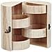 Colonna In Legno Grezzo Fsc Porta Gioielli Milano - Ø15cm H. 21cm - 4 Ripiani - Foto miniatura 1