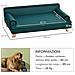 Divano per Cani Grandi con Imbottitura, Rivestimento Morbido e Lavabile, Gambe in Legno, Verde - Foto miniatura 4