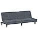 Divano Letto con Portabicchieri in Velluto Grigio Scuro - Foto miniatura 4