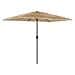 Ombrellone Giardino LED e Palo in Acciaio Marrone 300x200x250cm - Foto miniatura 1