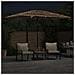 Ombrellone Giardino LED e Palo in Acciaio Marrone 300x200x250cm - Foto miniatura 3