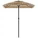 Ombrellone Giardino LED e Palo in Acciaio Marrone 300x200x250cm - Foto miniatura 5