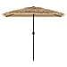 Ombrellone Giardino LED e Palo in Acciaio Marrone 300x200x250cm - Foto miniatura 6