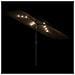 Ombrellone Giardino LED e Palo in Acciaio Marrone 300x200x250cm - Foto miniatura 8