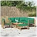 Set Salotto da Giardino 8pz con Cuscini Verdi Bambù - Foto miniatura 2