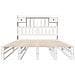 Letto Libreria senza Materasso Bianco 140x200 cm Legno di Pino - Foto miniatura 4