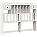 Letto Libreria senza Materasso Bianco 140x200 cm Legno di Pino - Foto miniatura 6