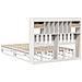 Letto Libreria senza Materasso Bianco 140x200 cm Legno di Pino - Foto miniatura 8
