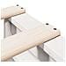 Letto Libreria senza Materasso Bianco 140x200 cm Legno di Pino - Foto miniatura 9