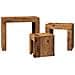 Tavolini Impilabili 3 pz Legno Antico in Truciolato - Foto miniatura 5
