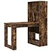 Scrivania Rovere fumo 122 x 67 x 145 cm Legno multistrato - Foto miniatura 1