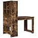 Scrivania Rovere fumo 122 x 67 x 145 cm Legno multistrato - Foto miniatura 6