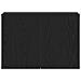 Mobile TV Rovere Nero 60x30x41 cm in Legno Massello - Foto miniatura 6