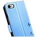 Custodia A Portafoglio Per Iphone 7 / 8 / Se 2022 Design Premium Fiori Farfalla, Azzurro - Foto miniatura 5