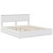 Letto con Contenitore Bianco 180 x 200 cm Legno multistrato - Foto miniatura 4