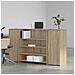 Banco Reception Rovere Sonoma 180x50x103,5 cm Legno Multistrato - Foto miniatura 3