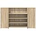 Banco Reception Rovere Sonoma 180x50x103,5 cm Legno Multistrato - Foto miniatura 5