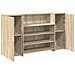 Banco Reception Rovere Sonoma 180x50x103,5 cm Legno Multistrato - Foto miniatura 6