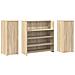 Banco Reception Rovere Sonoma 180x50x103,5 cm Legno Multistrato - Foto miniatura 7