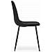 Sedia COMO - Sedie da pranzo ergonomiche in velluto nero x 4 - Foto miniatura 5