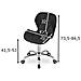 Sedia da ufficio ergonomica Avola, ecopelle, altezza regolabile, nera, carico massimo 110 kg - Foto miniatura 1