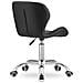 Sedia da ufficio ergonomica Avola, ecopelle, altezza regolabile, nera, carico massimo 110 kg - Foto miniatura 3