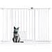 Bettacare Cancelletto Per Animali Con Gattaiola Bloccabile, 120.3cm - 127.9cm, Bianco, Altezza Di 75cm - Foto miniatura 1