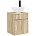 Mobile lavabo da parete Rovere Sonoma 39 x 35 x 63 cm - Foto miniatura 1