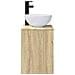 Mobile lavabo da parete Rovere Sonoma 39 x 35 x 63 cm - Foto miniatura 2