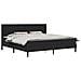 Struttura letto con materasso Nero 180 x 200 cm Similpelle - Foto miniatura 1
