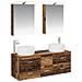 Set di mobili per il bagno 5 pcs Legno antico - Foto miniatura 1