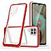 Custodia Trasparente 3in1 Per Samsung Galaxy A22 4g, Cover In Gel Rossa - Foto miniatura 1